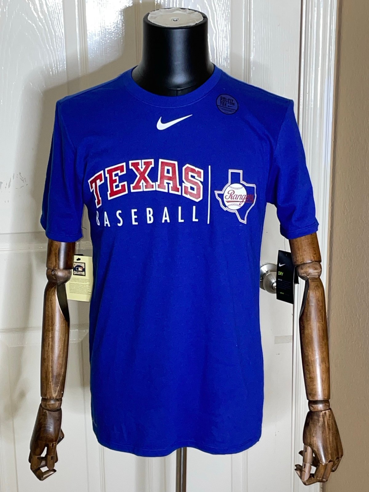 Nike Texas Rangers MLB T-Shirt Dri-Fit Short Sleeve Size Medium
