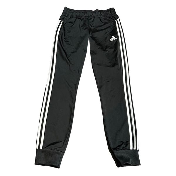 Adidas Mens Classic 3 Stripe Banded Botton Joggers Track Pants Trefoil Hip Logo