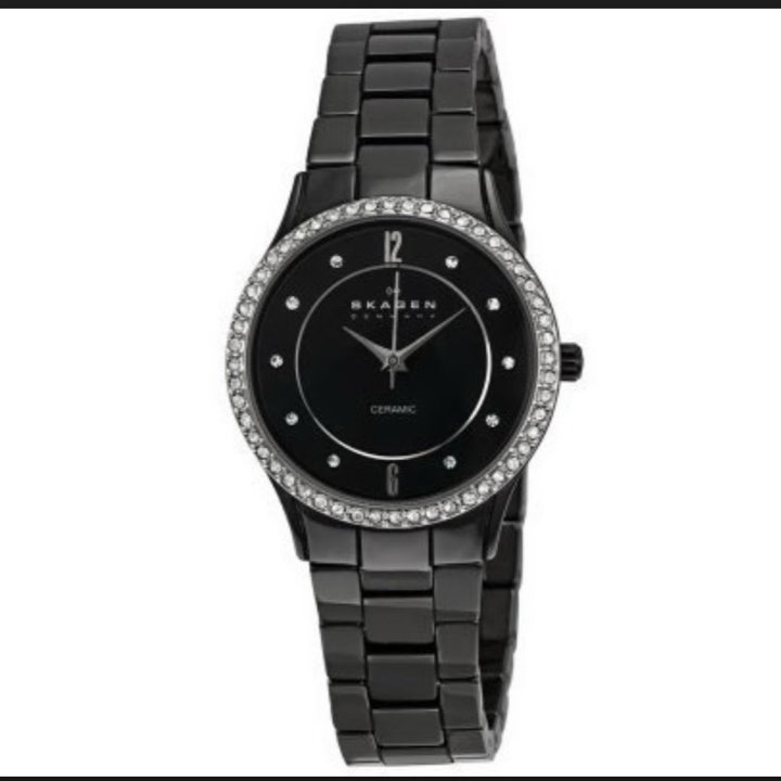 Skagen Women Ceramic Watch Swarovski