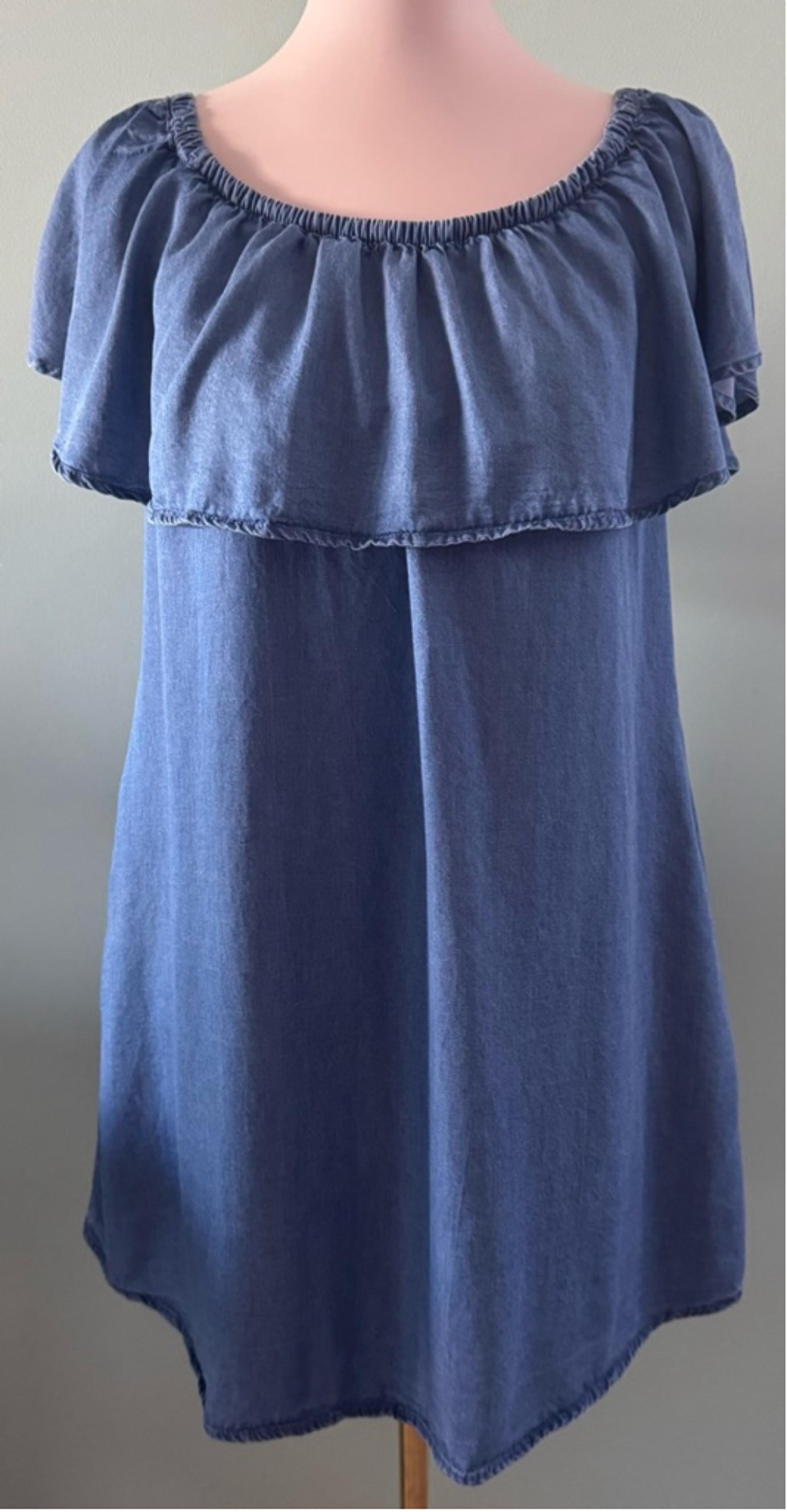 Women's J for Justify Blue Off-Shoulder Dress Size M
