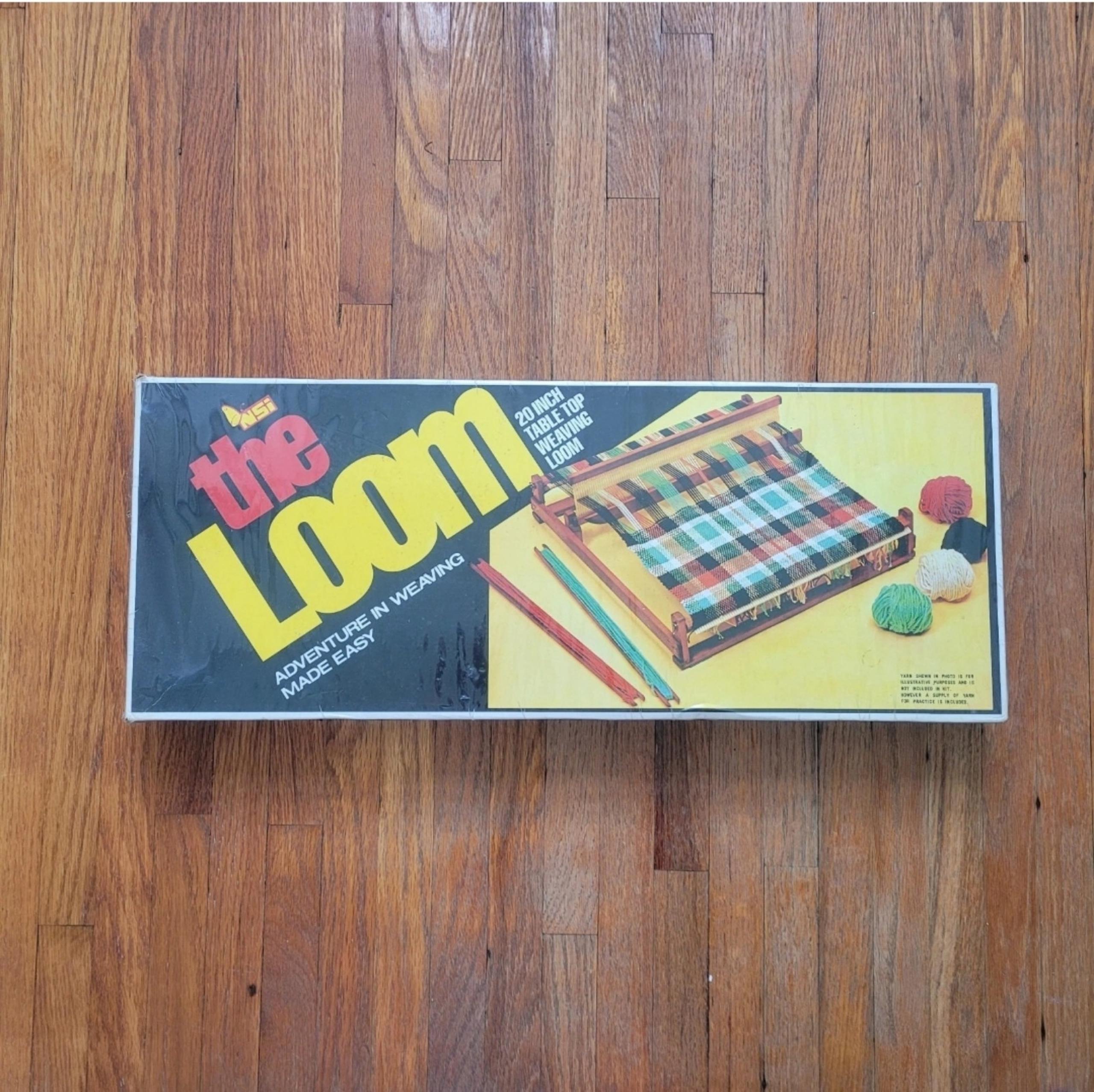 Vintage NSi The Loom 20" Table Top Weaving Loom Complete Kit 1976 Factory Sealed