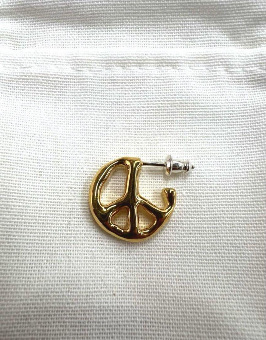 【一部予約販売中】 AMBUSH】PEACE Earrings GOLD / EARRING アクセサリー