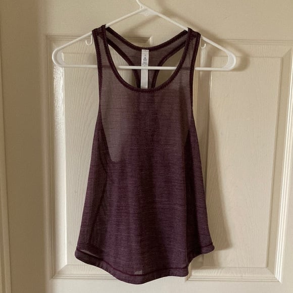 NEW LULULEMON Long Distance Tank Top *Textured Mesh SE Racerback Size 4 NWOT
