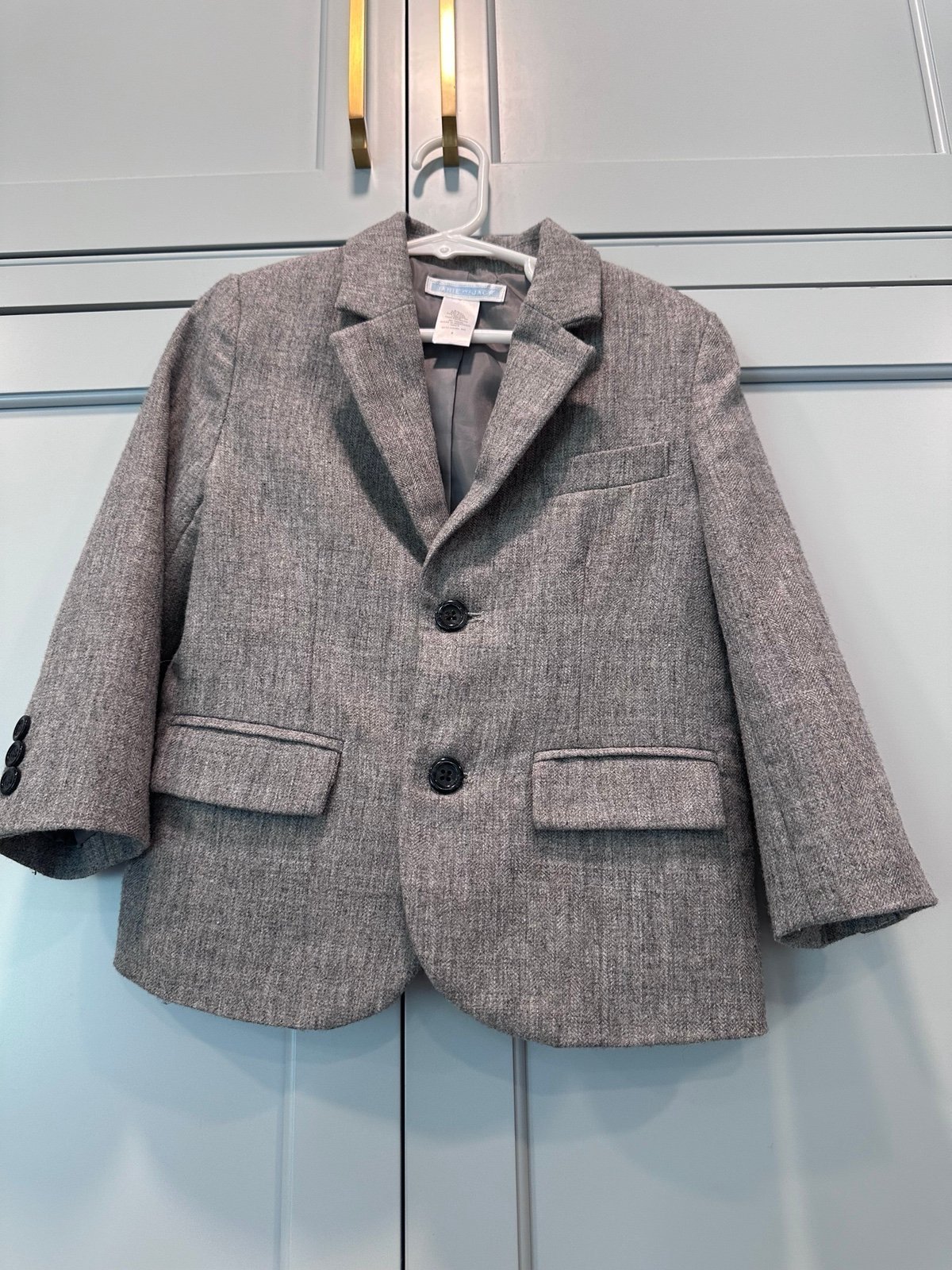 Janie and jack wool blend sports coat blazer special occasion winter reindeer
