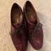 BALLY Men’s Leather Burgundy Red Oxfords Dress Shoes sz 8.5 Vtg Italy Suiss