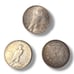 1921 1922 & 1923 Silver One Morgan Peace Dollar Coins Mixed Lot of 3 Circulated