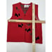 Marisa Christina Christmas Red Scottie Scotty Dog Sweater Vest- Medium Yorkie