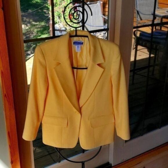 Pendleton Yellow Wool Lined Sz 2P Blazer
