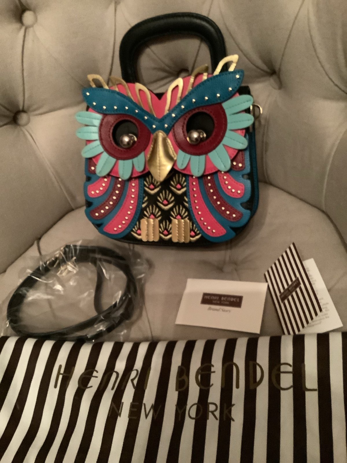 Henri Bendel Owl Bag with Strap