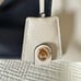 Coach margot satchel in white bone color and blue