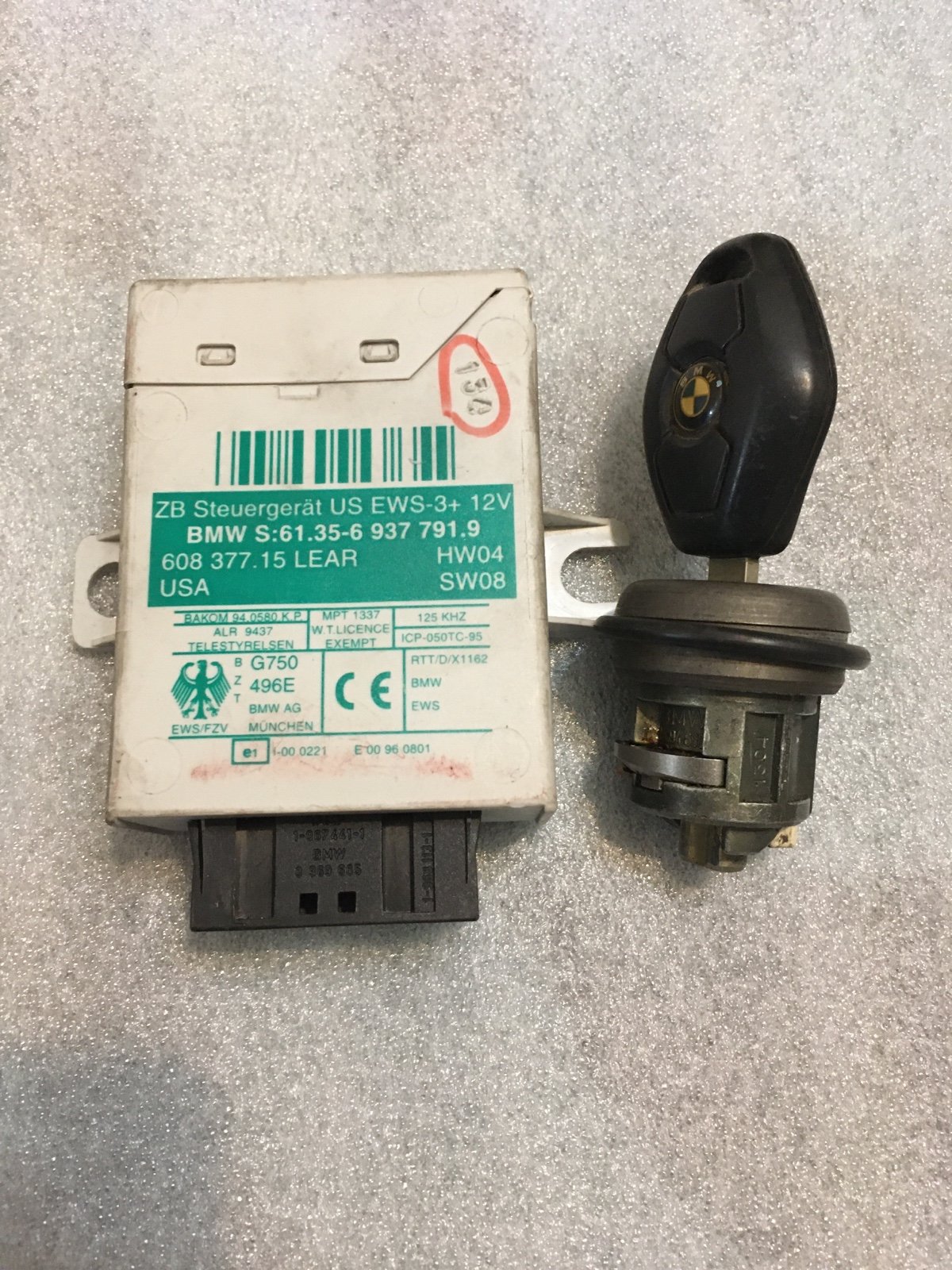 BMW E46 E39 E38 E83 E53 E85 E86 E52 3 5 7 X5 Z4 EWS- 3+ IMMOBILIZER CNTR UNIT Ke