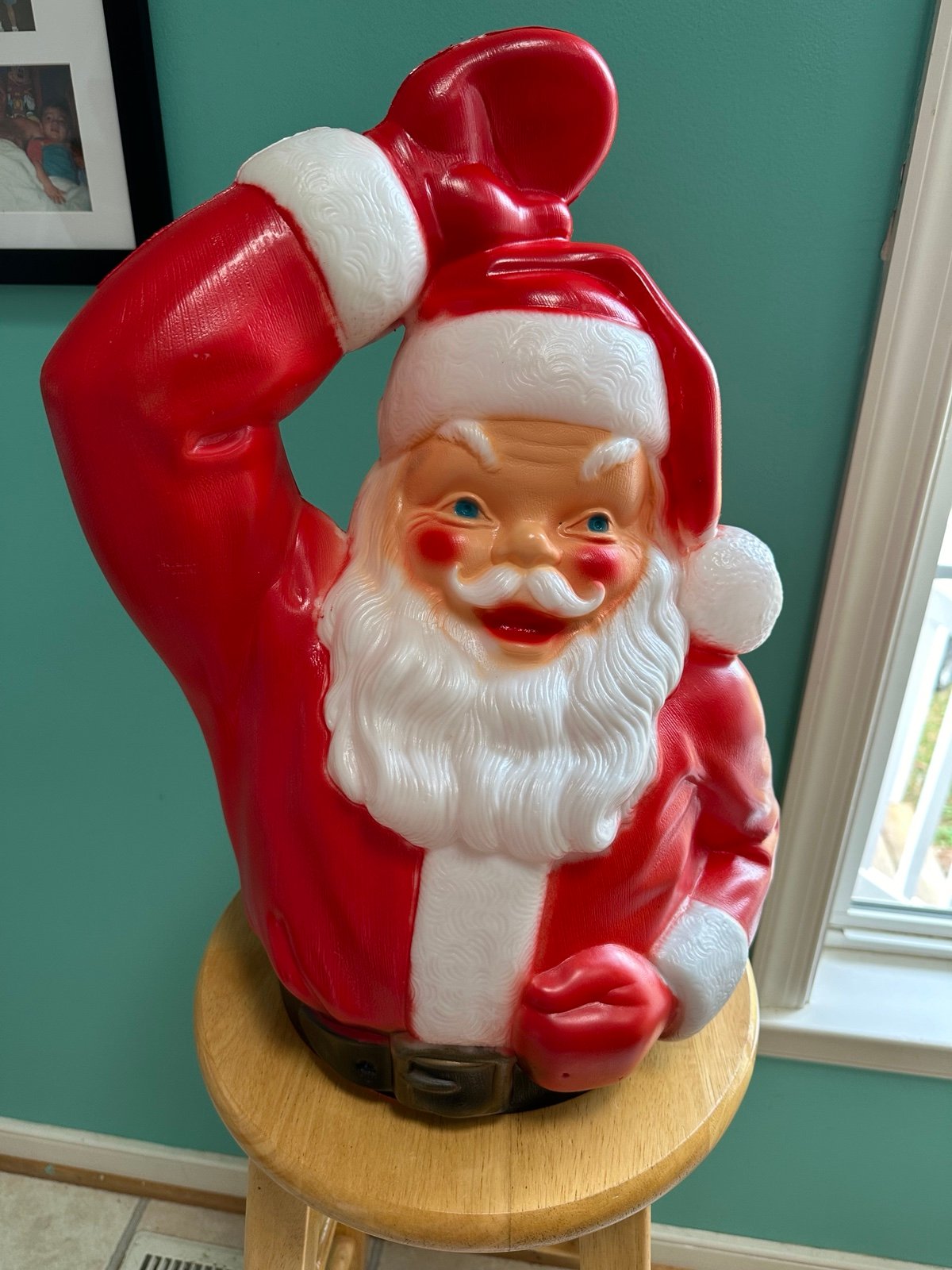 Santa Top Part for Sleigh or Train Blow Mold
