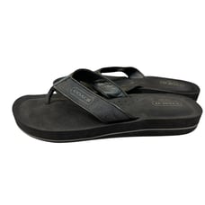 Coach Womens Jolie Logo Flip Flops Sz 9B Black Casual Comfort Flat Thong Sandals