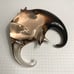 Vintage Paperweight Tropical Fish V. Nason & C. Murano Clear Brown Glass