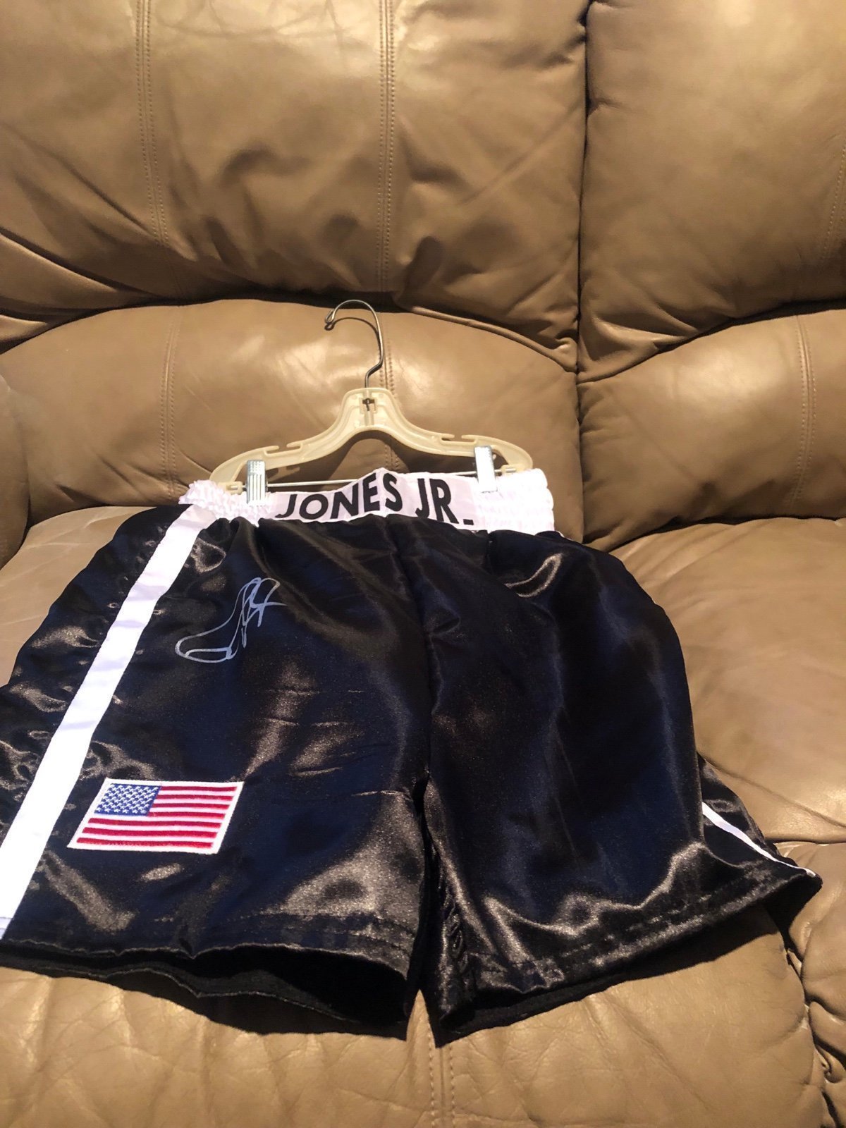 Roy Jones Junior autographed shorts with hologram coa