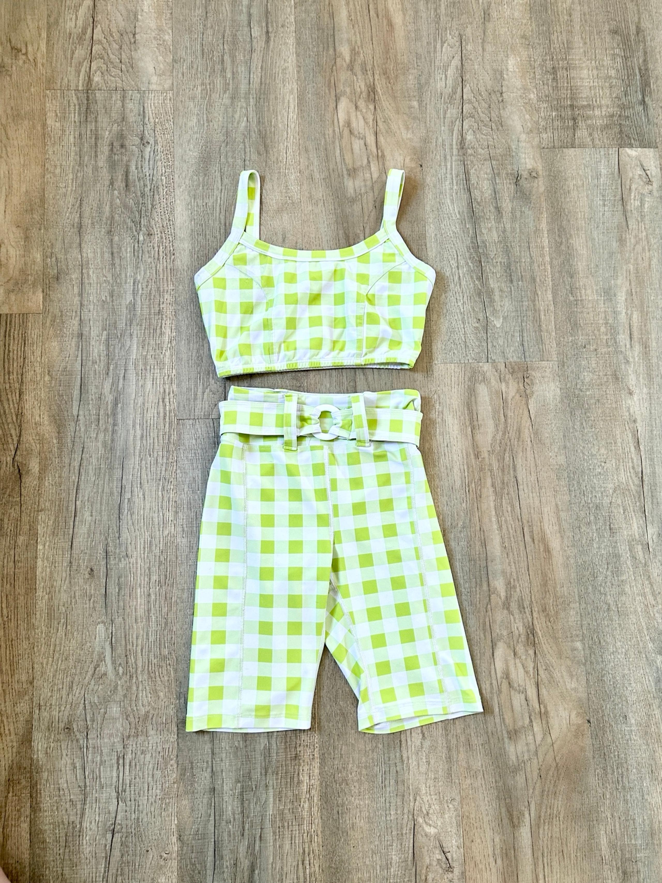 Year of Ours biker short sport bra set size S