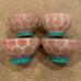 Pioneer Woman Happiness 6” Footed Bowls Flea Market Line Set Of 4 *EUC*. No ch