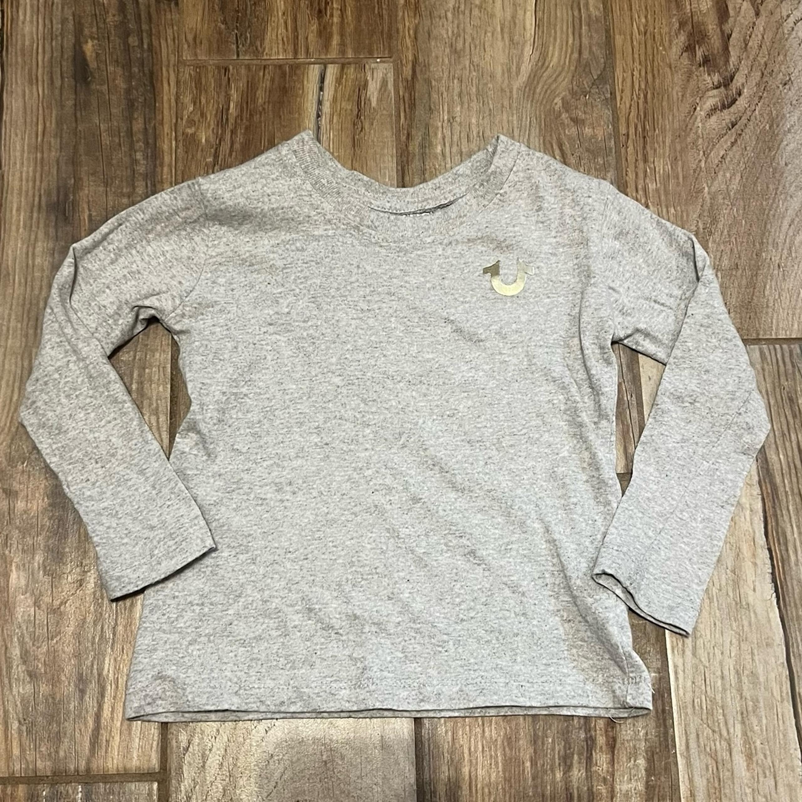 True Religion Gray Boys Long Sleeve T-Shirt