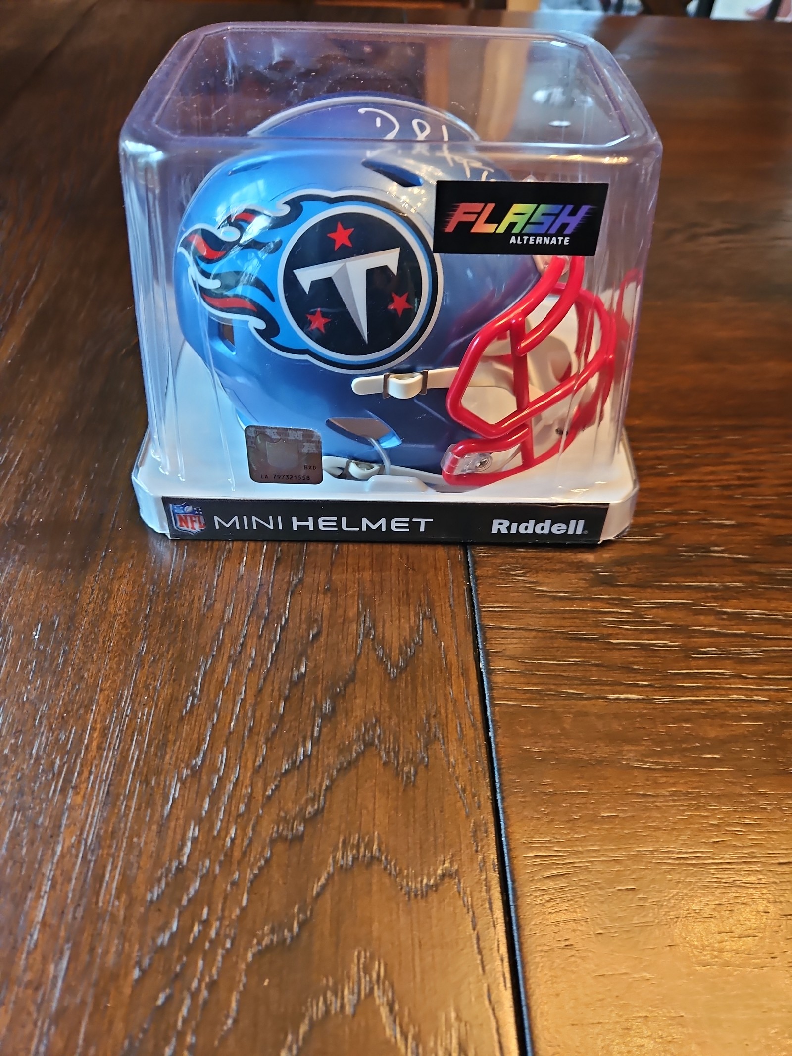 DeAndre Hopkins Becket witness signed mini helmet