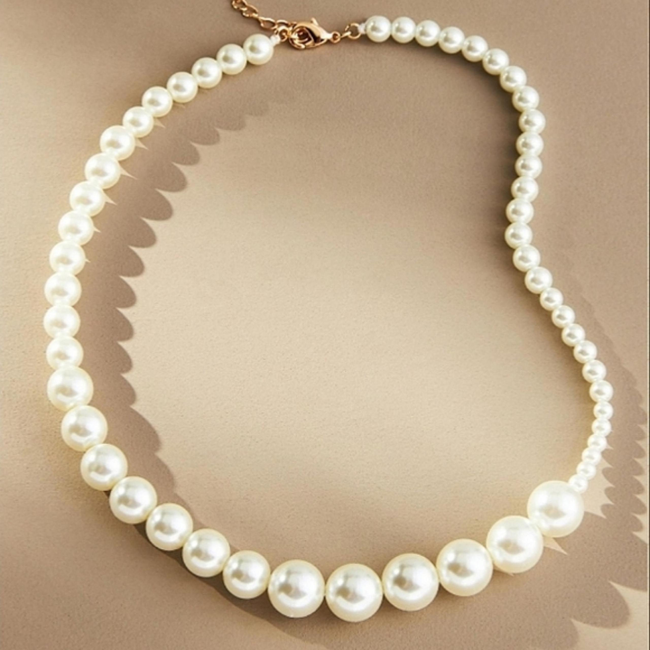 Anthropologie Faux-Pearl Necklace