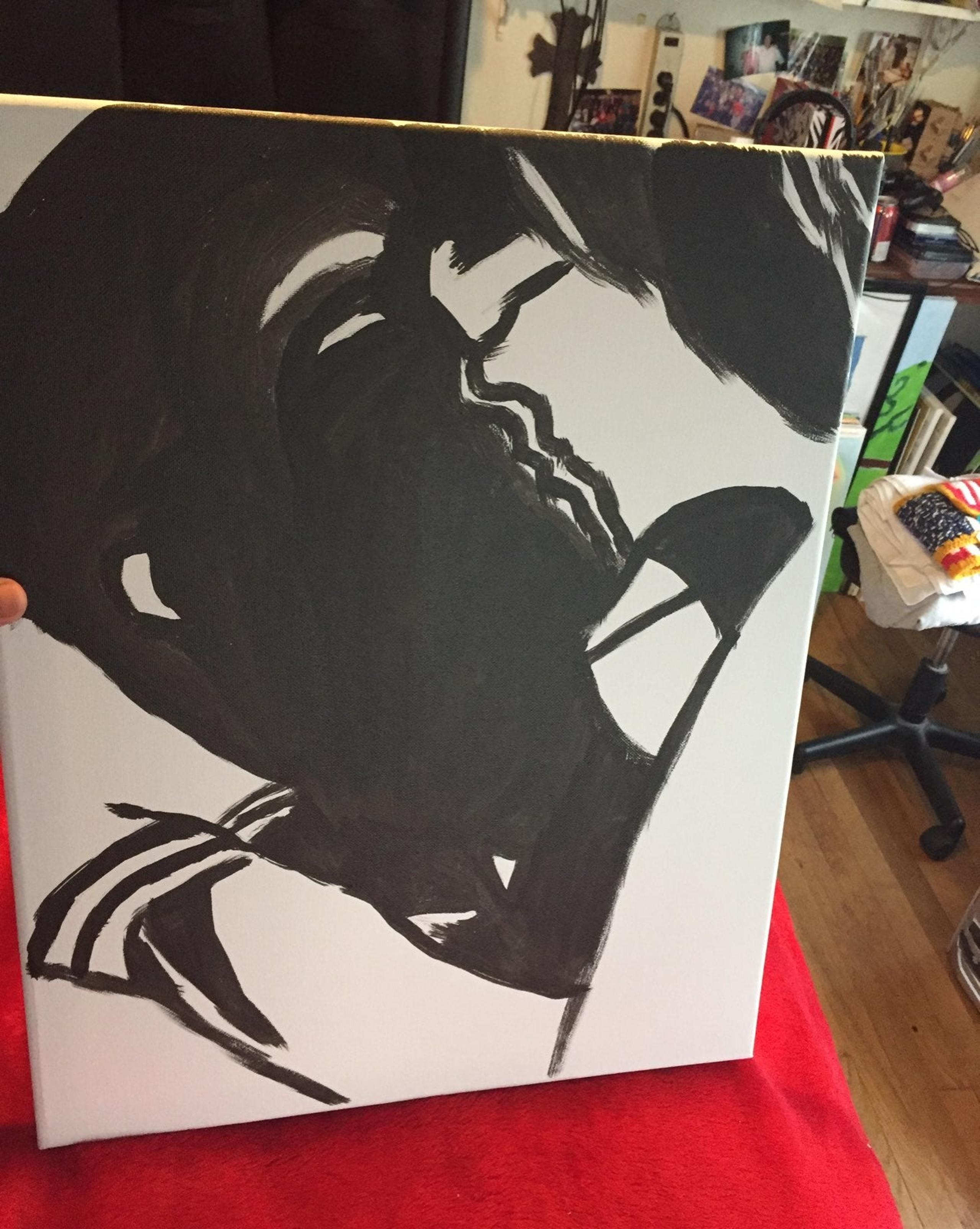 20 X 16 Young People Kissing Panting