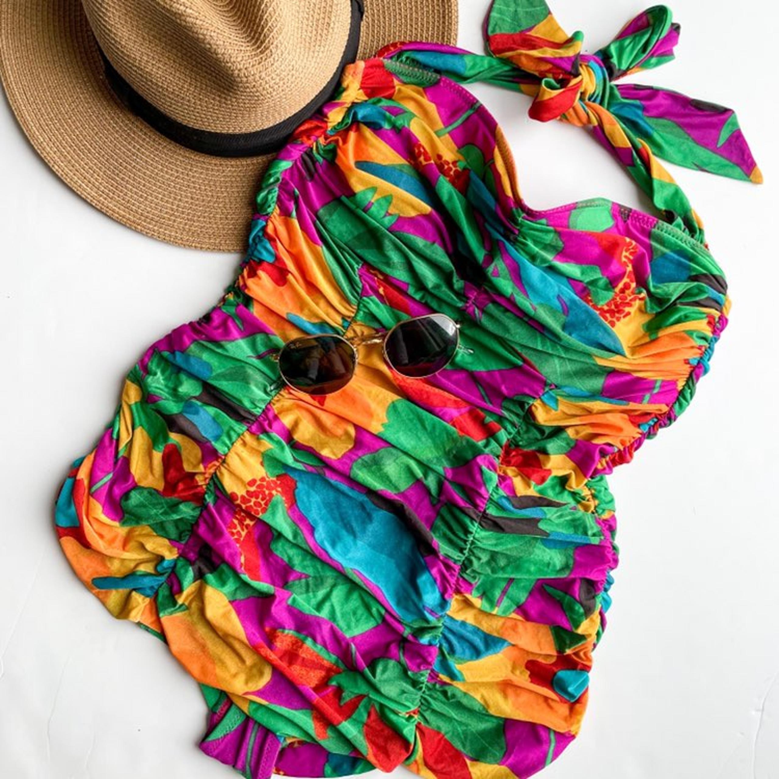 Diane bon Furstenburg Ruched Bathing Suit