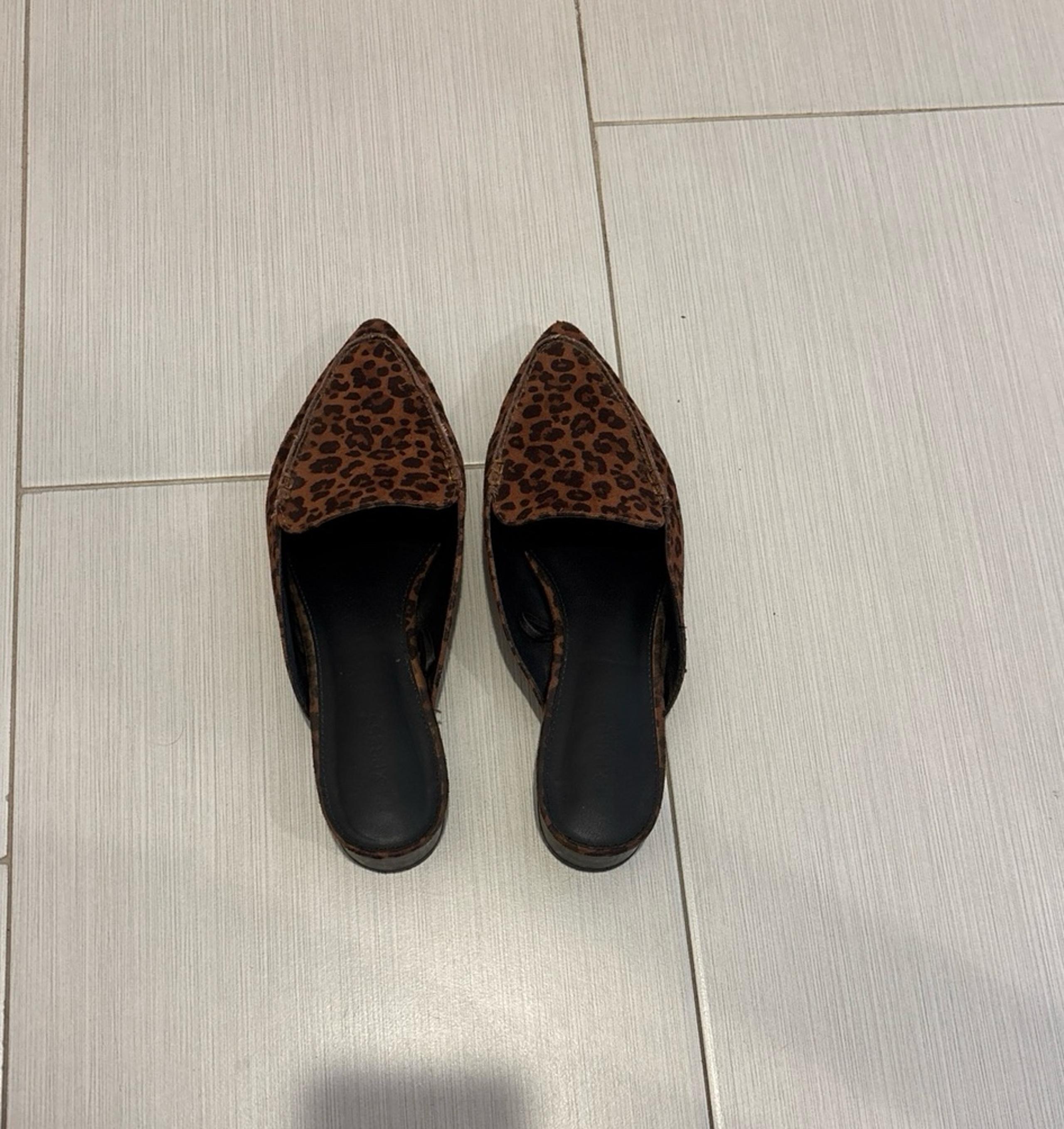 Express Animal Print Slip On Mules, Women’s Size 9
