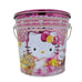 VTG Sanrio Princess Hello Kitty & Mimmy Metal Tin Bucket Can (2007)