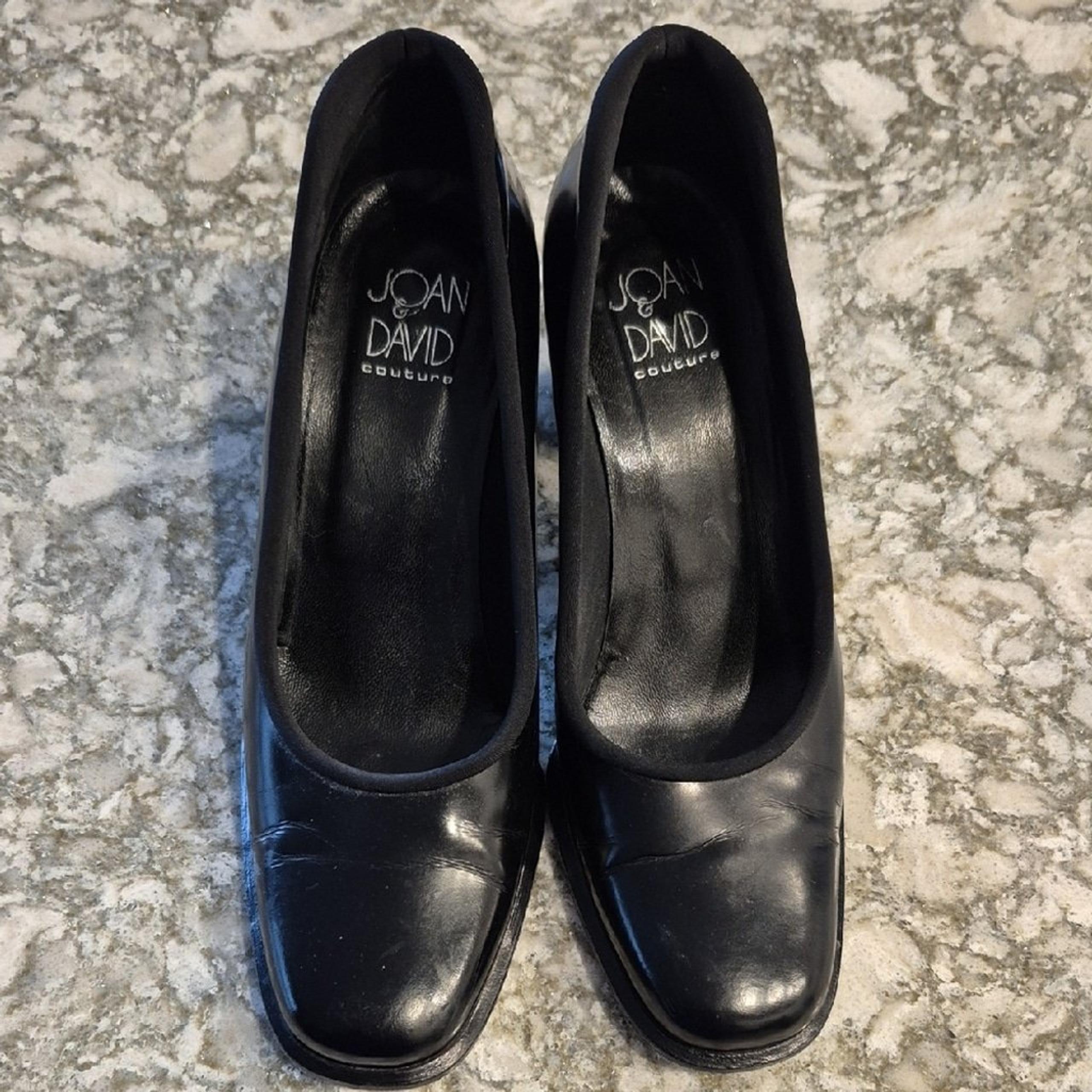 Joan & David Couture Black Women's Leather Heels