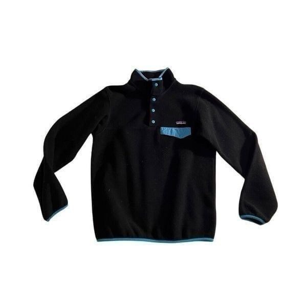 Vintage Patagonia Synchilla Size Medium Fleece Jacket Black Unisex