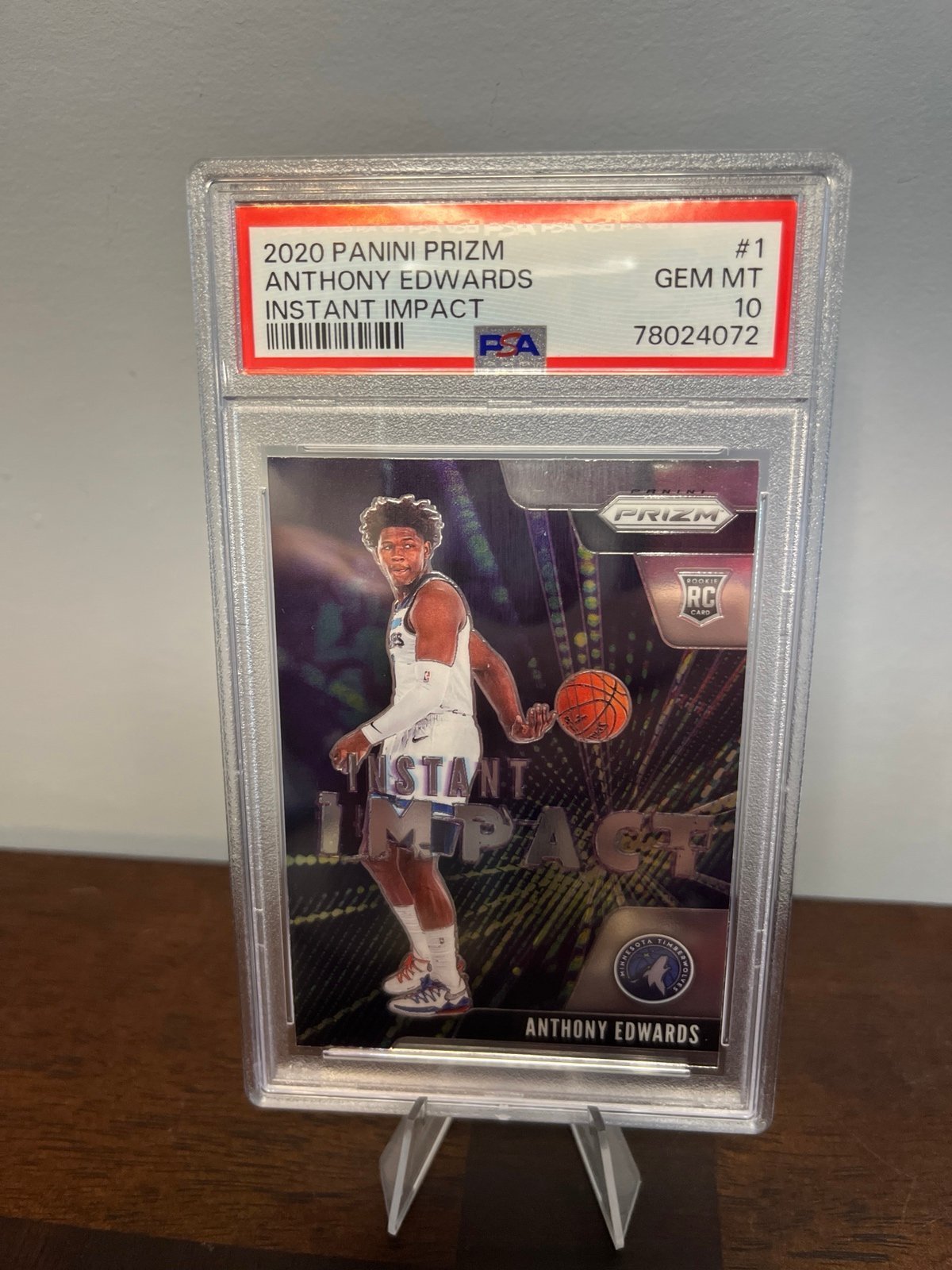 20-21 Prizm Instant Impact ANTHONY EDWARDS Rookie