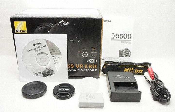 Nikon D5500 24.2 MP Digital Camera Black Body w/ AF-S DX 18-55mm VR II #230307h