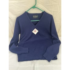 NOS VTG PINE STATE V NECK Golf SWEATER Mens M Long Sleeve Purple ORLON USA Made