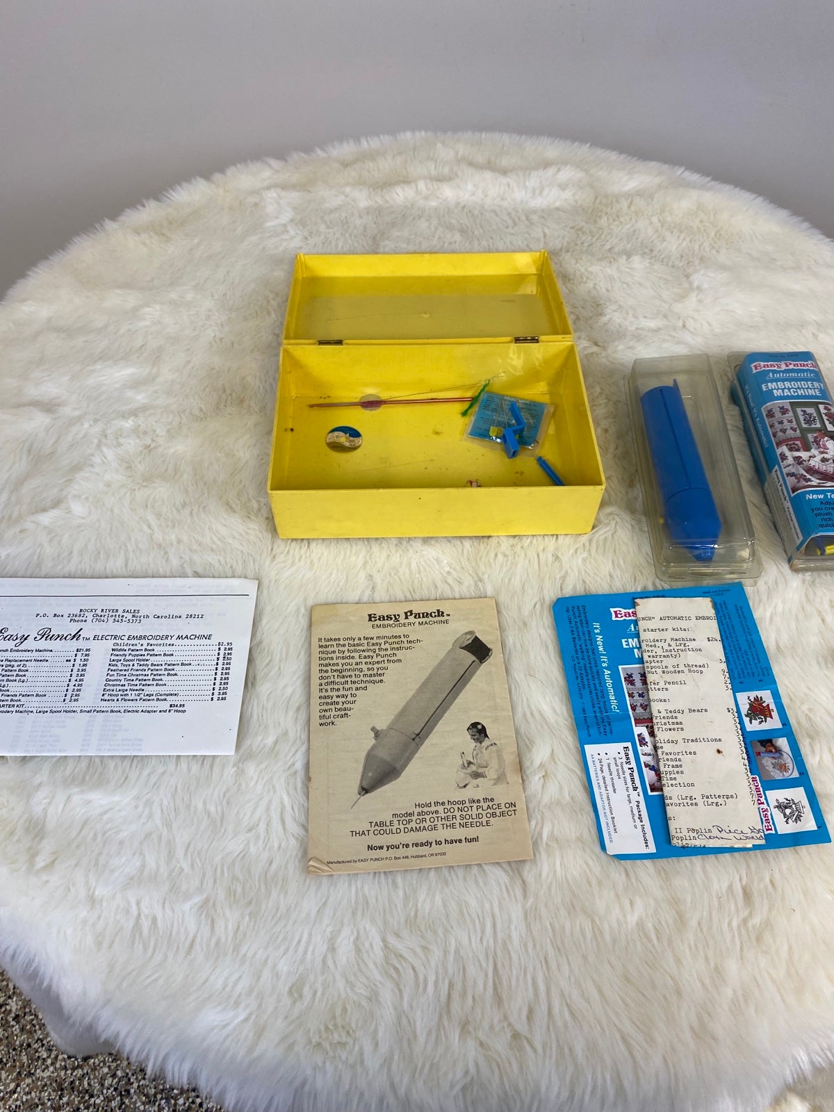 Vintage easy punch embroidery machine