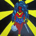 20 x 16 canvas painting of wonder woman signed