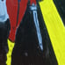 20 x 16 canvas painting of wonder woman signed