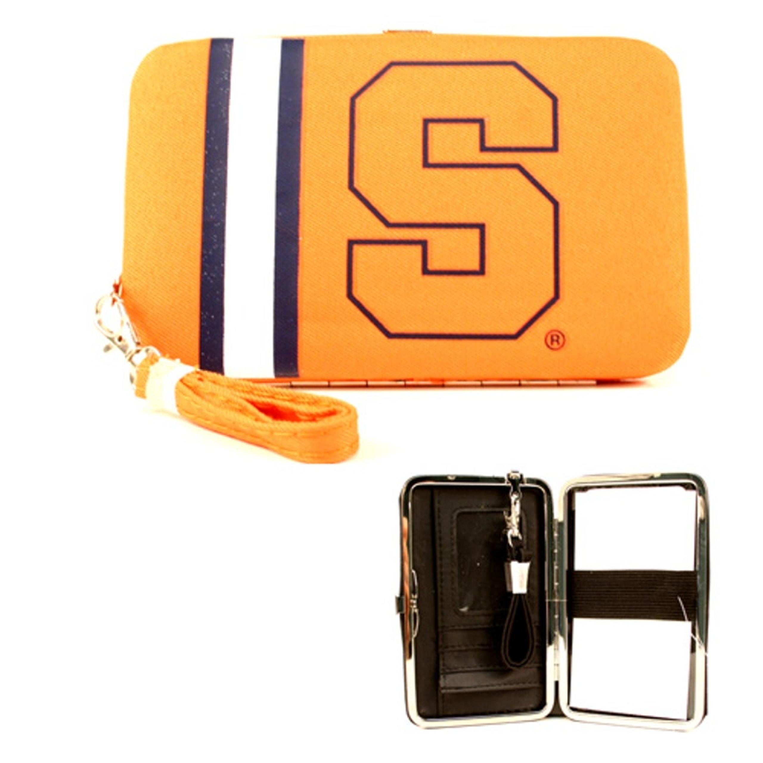 NCAA Syracuse Orangemen Womens Wallet, Smartphone, Wristlet Card Slot Logo
