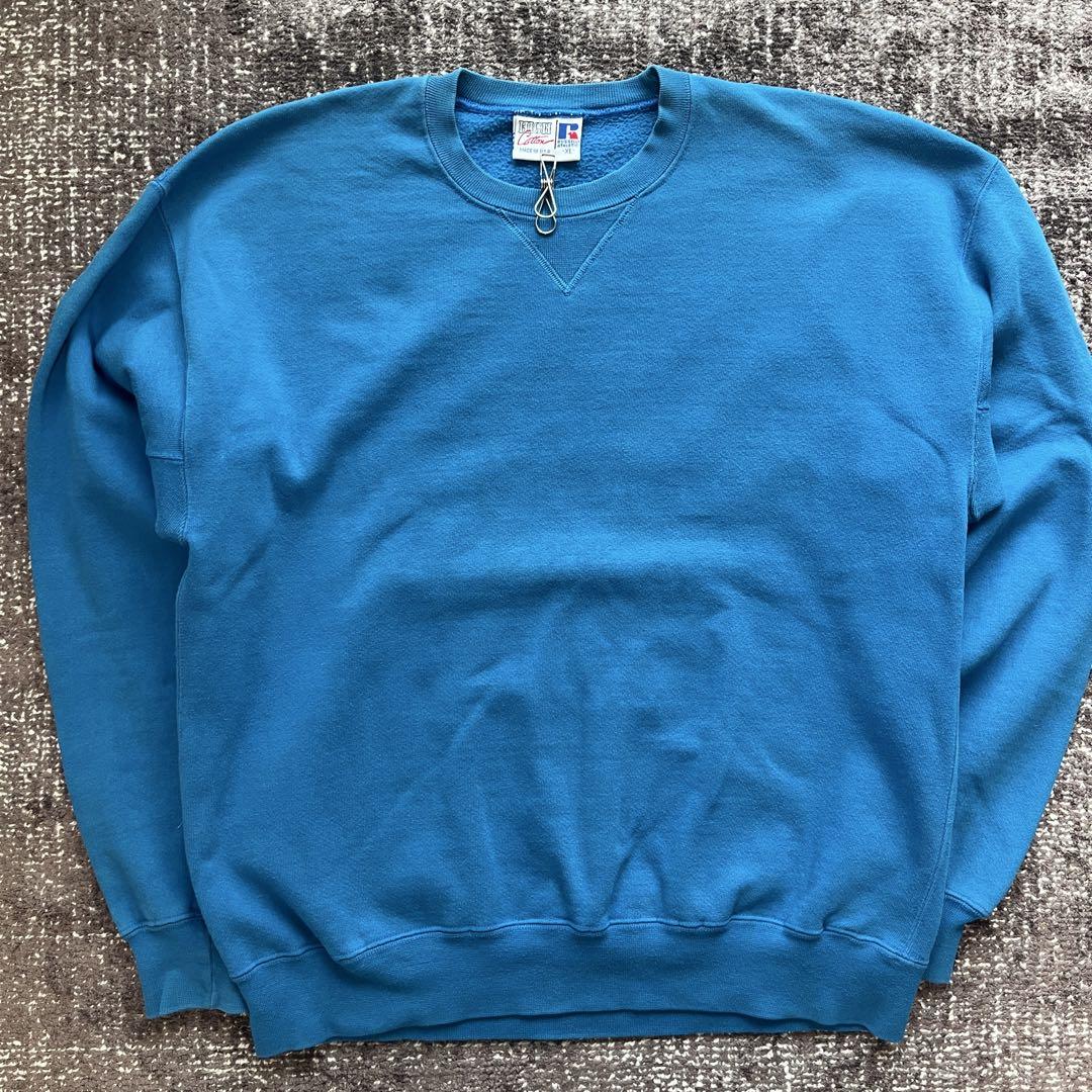 Russell High Cotton USA XL Light Blue 90s USA