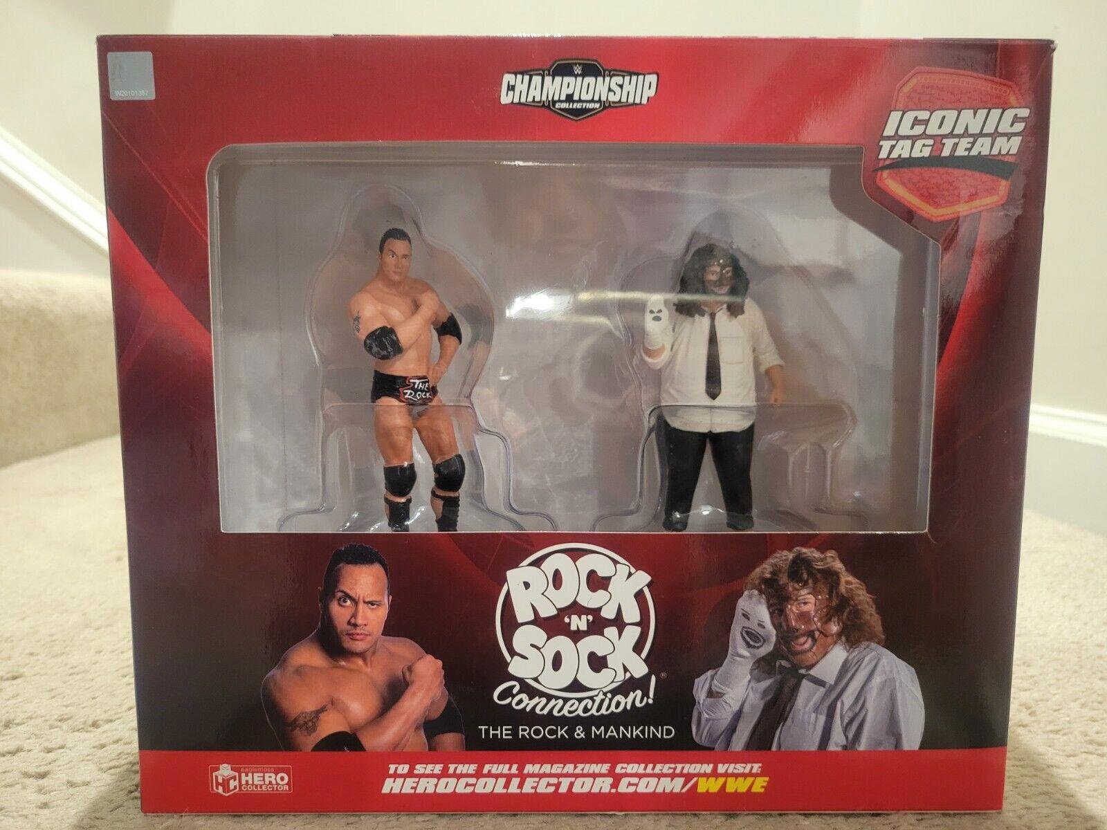 Eaglemoss WWE Collection WWE Iconic Tag Team Rock N Sock Connection New In Stock
