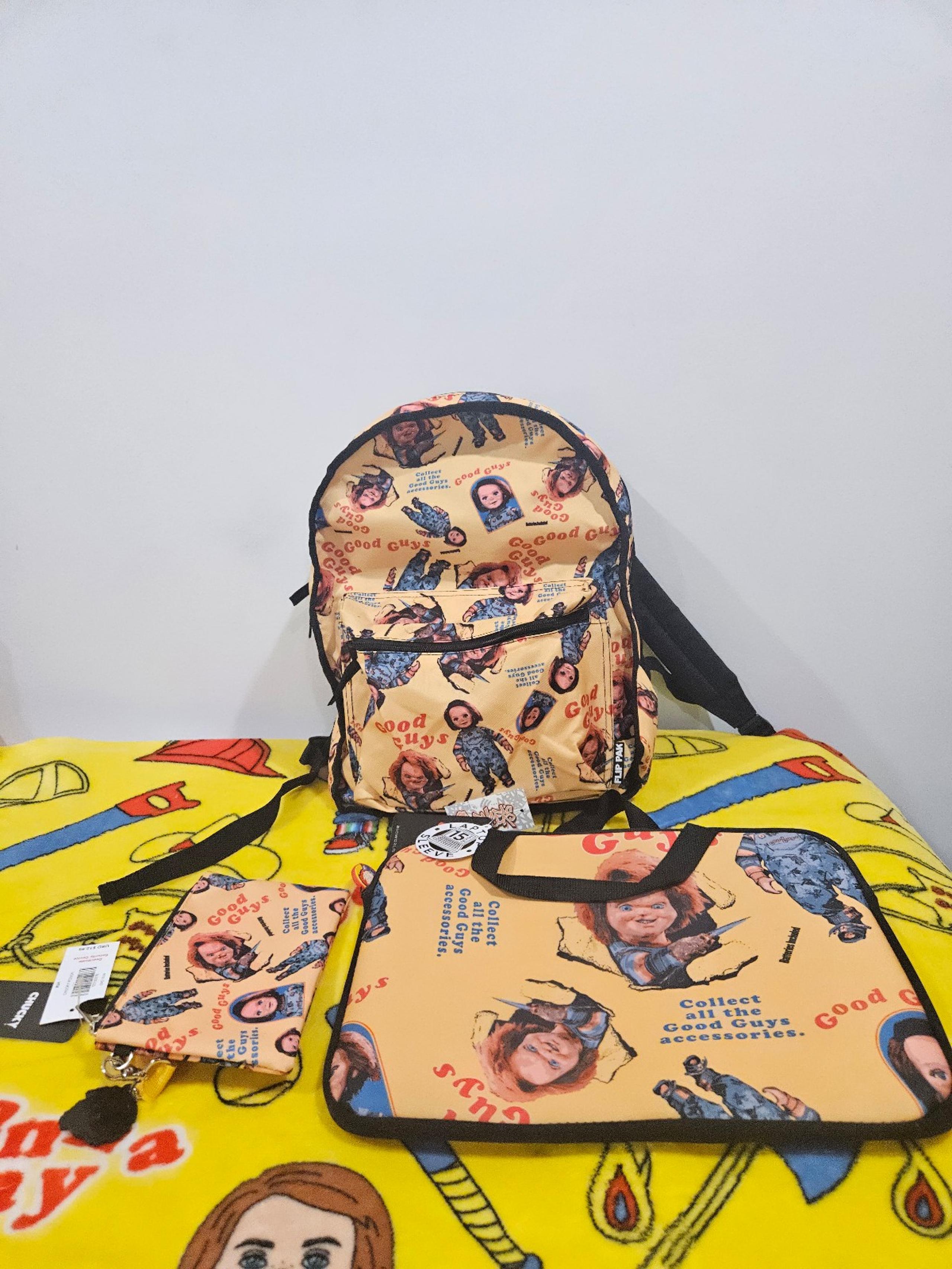Chucky Good Guys Bioworld Reversible backpack Bundle
