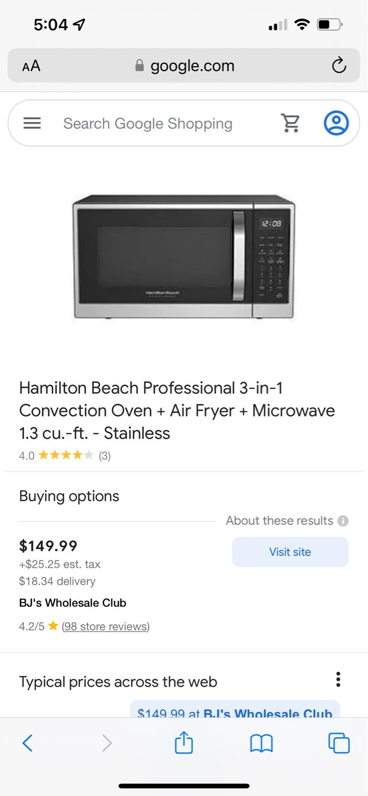 Microwave Oven/Air fryer