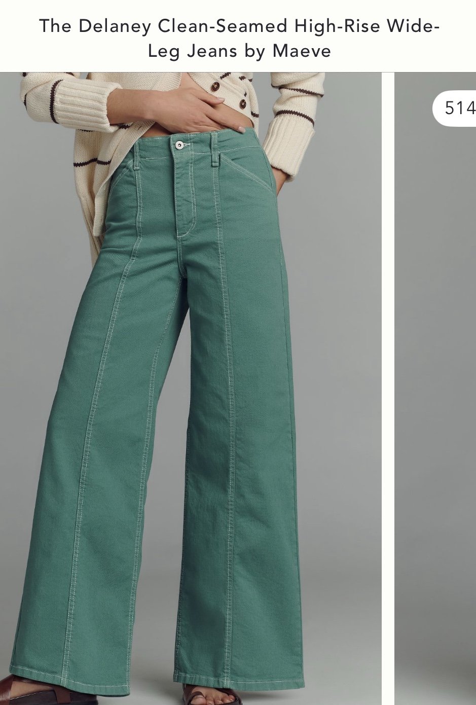 The Delaney high rise wide leg jean by Maeve - 25 Tall