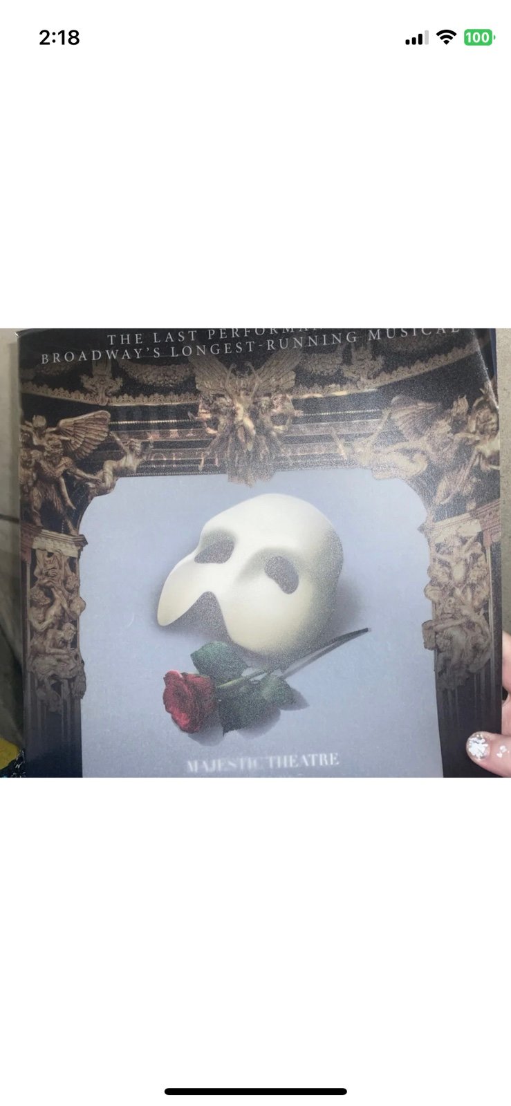 Phantom of the opera rare exclusive closing night program Broadway musical