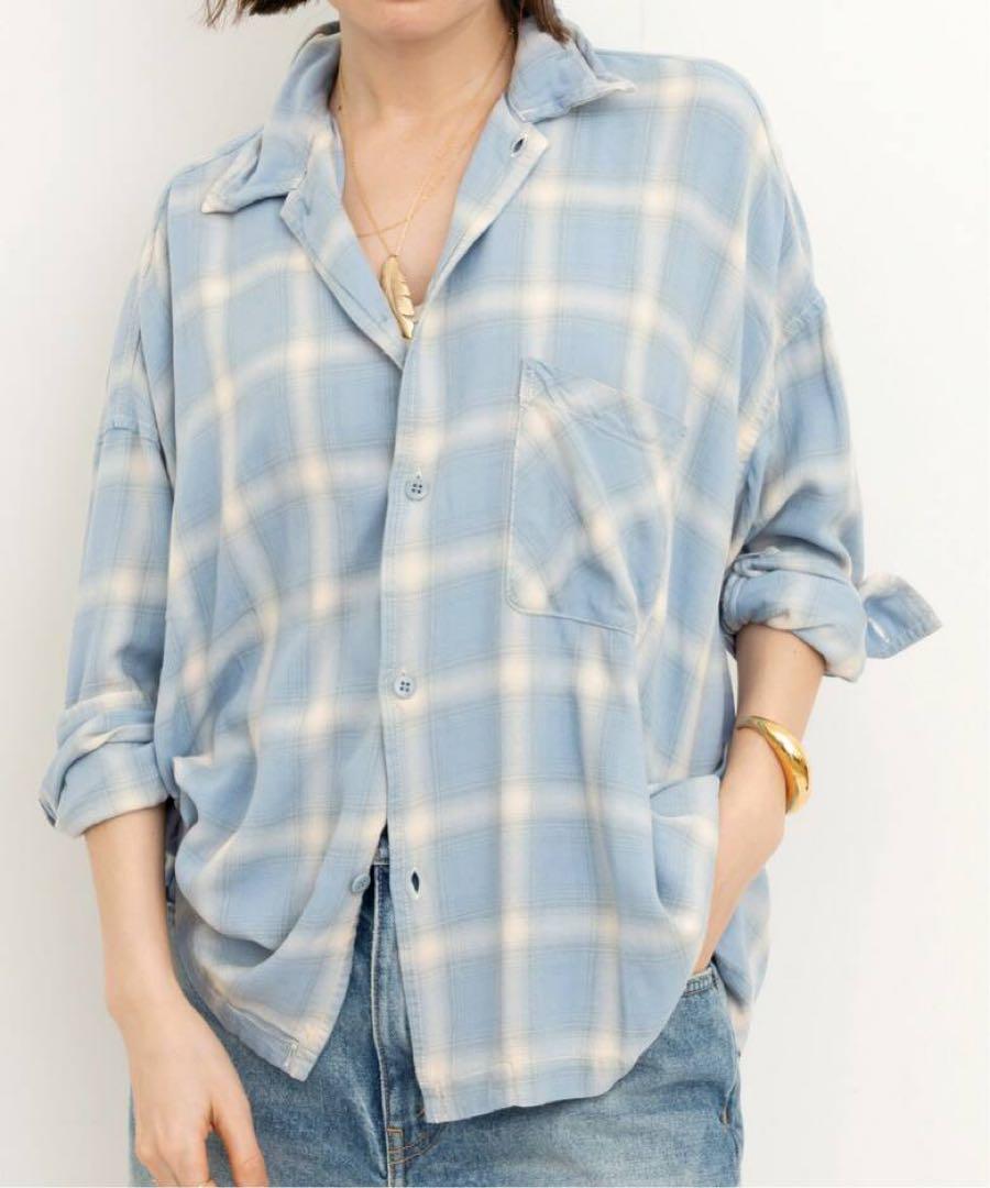 人気TOP REMI RELIEF / Check 2 Way Shirt トップス