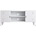 47.3 in. White Steel TV Stand