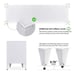 47.3 in. White Steel TV Stand