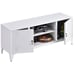 47.3 in. White Steel TV Stand