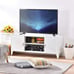 47.3 in. White Steel TV Stand