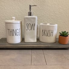 Rae Dunn Bathroom Set
