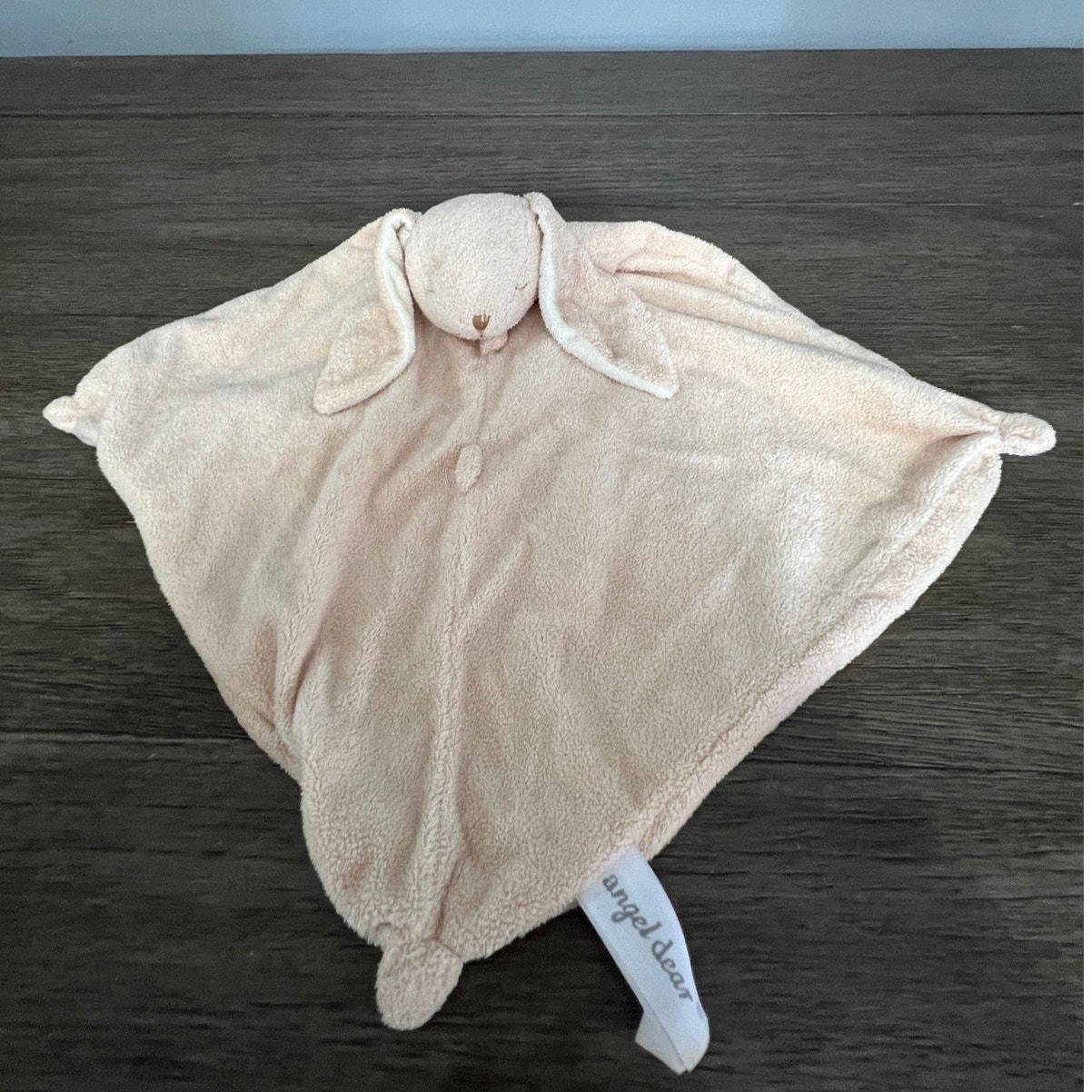 Angel Dear Tan Bunny Security Blanket Lovey Plush